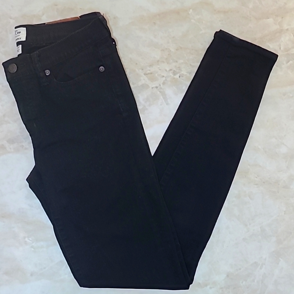 J. Crew Toothpick Denim Jean, Black 28 Tall-Style B1284 - Picture 1 of 10